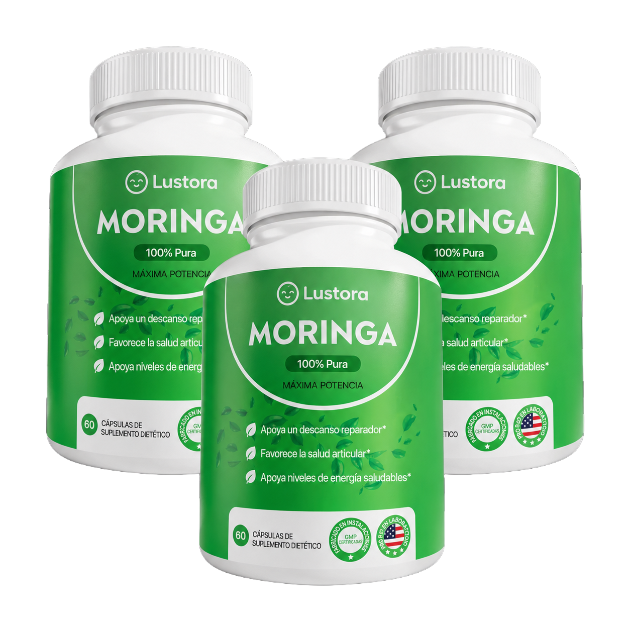 Capsulas de Moringa Lustora - Apoyo natural para el cortisol