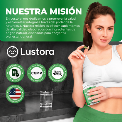 Capsulas de Moringa Lustora - Apoyo natural para el cortisol